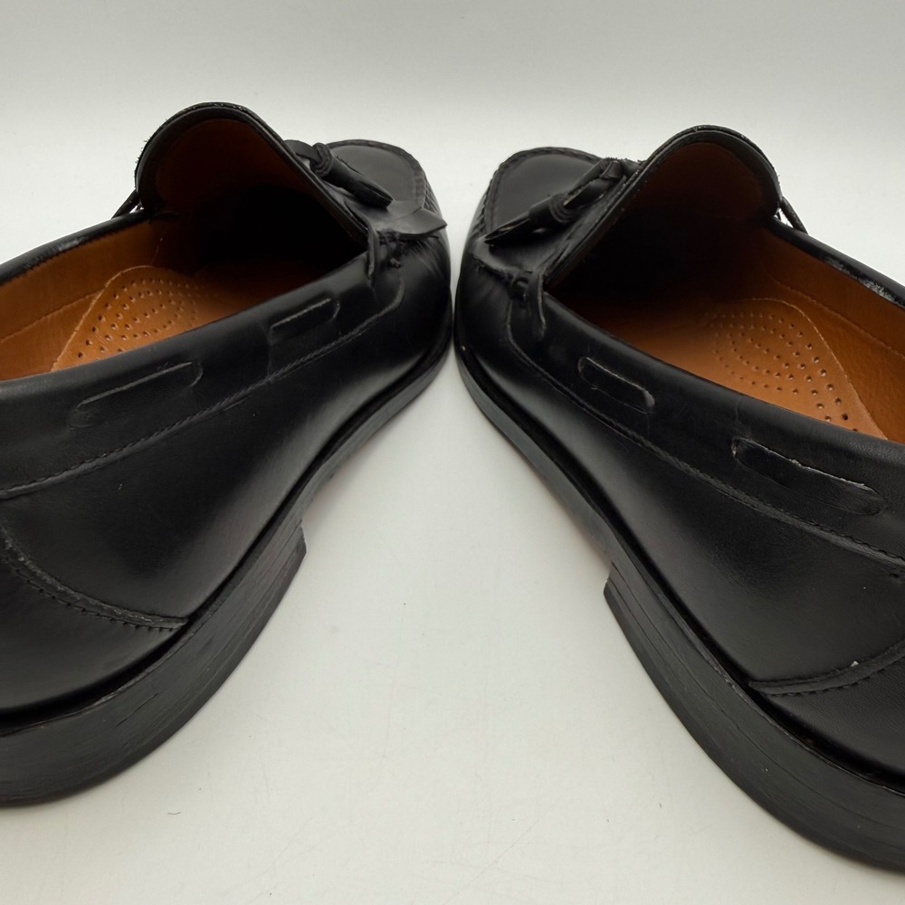 Allen Edmonds Lowry Hill Black Leather Kiltie Tassel Loafers Mens 9.5 D 31420 - Picture 4 of 7